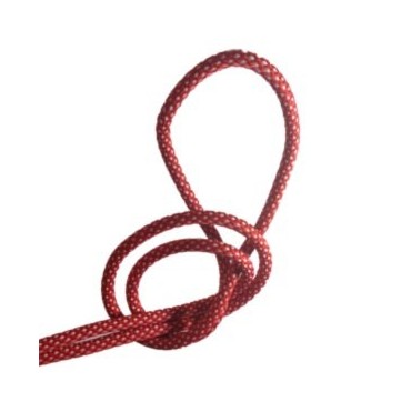 Fil électrique tissu câble rond 2x0.75 mm² Câble Textile Vichy Rouge