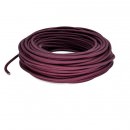 Câbles textiles ronds 3x0.75 mm² Fil Électrique Tissu Prune Violet Intense 3x0,75mm² - Câble Électrique Textile de Qualité