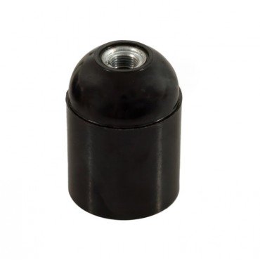 Douille lampe E27 bakélite et PVC - Douille Noire E27 en Bakélite à Chemise Lisse : Style Rétro et Qualité Moderne