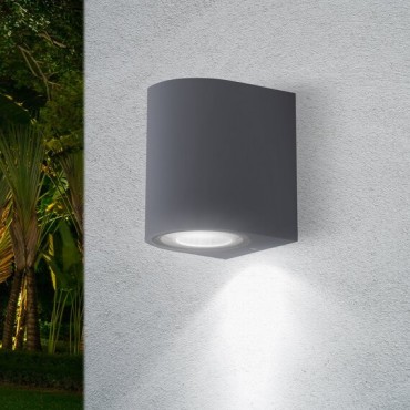 Lampes extérieures étanches IP65 - Applique Murale Extérieure CORDOVA Anthracite pour ampoule GU10 : Éclairage Sûr et Simple ...