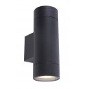 Lampes extérieures étanches IP65 - Applique Murale Étanche Extérieur GRANADA Noire 2xGU10 : Éclairage et Sécurité Facile pour...