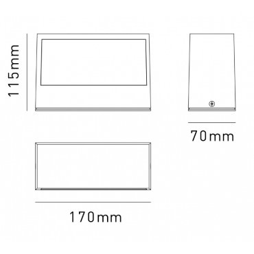 Lampes extérieures étanches IP65 - Applique Murale Extérieure Cuivré - Gamme Valencia