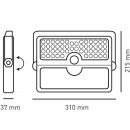 Projecteur Solaire Extérieur 10w  - Projecteur avec Détecteur