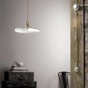 Lampes Suspensions - Suspension en Porcelaine : Élégance Intemporelle avec Réflecteur Lisse Ø280mm et Câble en Textile
