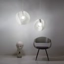 Lustres - Suspension pour Lampe E27 : Élégance et Design | Luminaire Rond et Blanc