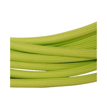 Fil électrique tissu câble rond 2x0.75 mm² Câble Textile Vert Pastel