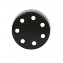 Rosaces en métal - Rosace de plafond en métal noir avec 7 passages de câble : optez pour la qualité et le style