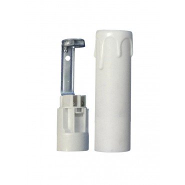 Composants - Kit Douille Bougie Blanche pour Lampe E14 : Éclairez Votre Intérieur avec Style !