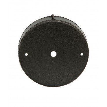 Rosace en cuir noir haut de gamme pour plafond : élégance et raffinement - qualité et design de luxe