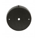 Rosace en cuir noir haut de gamme pour plafond : élégance et raffinement - qualité et design de luxe