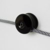 Accessoires et Installation - Passe Câble, Isolateur en Porcelaine Noire pour 1 Câble électrique textile : Sécurité et style ...