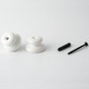 Accessoires et Installation - Isolateur en Porcelaine Blanche pour Câble Électrique Textile : Structures avec Angles et Monta...
