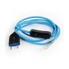 Câbles pré-montés - Câble Électrique Bleu Turquoise | Prémonté avec Fiche et Interrupteur | Prêt à Installer
