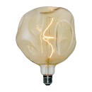 Ampoules LED Déco, Vintage et Rétro - Ampoule LED Bombée Ambrée 5W – 1800K – Verre Doré – Filament Décoratif Vintage