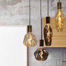 Ampoules LED Déco, Vintage et Rétro - Ampoule LED Bombée Ambrée 5W – 1800K – Verre Doré – Filament Décoratif Vintage