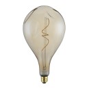 Ampoules - Ampoule LED XL A165 en Verre Doré - Éclairage LED Vintage pour Restaurant, Café et Chambre