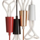 Lampes Suspensions - SUSPENSION PLUMEN Rouge