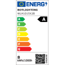 Ampoule LED Standard E27 7,2W - 1521 Lumens, 50 000 Heures, Classe Énergétique A, Économie d'Énergie 90%, Blanc Chaud 3000K