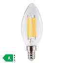 Ampoule LED Flamme E14 2.2W - 470 Lumens, 50 000 Heures, Classe Énergétique A , Économie de 90%, Blanc Chaud 3000K