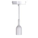 Luminaires - Kit Suspension E27 Blanc 1,5m - Câble Textile et Cache Douille Métal - Gamme "Luxurious Bell"