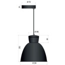 Suspension LED 30W – 2955 lm – 3000K – Réflecteur Noir ou Blanc