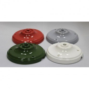 Composants - Rosace Porcelaine Verte 105 mm