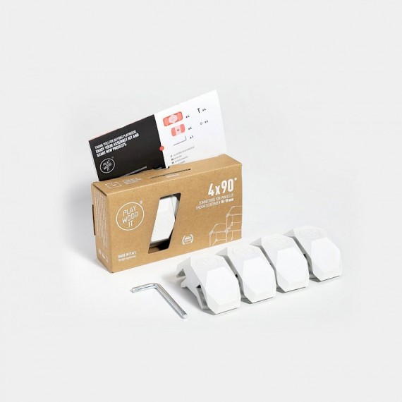 Concept Store - Connecteur 90 blanc
