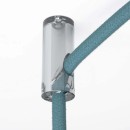 Isolateurs et passe câbles - Déport de Suspension Transparent pour Câble Textile – Fixation Plafond Discrète