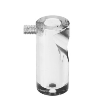 Isolateurs et passe câbles - Déport de Suspension Transparent pour Câble Textile – Fixation Plafond Discrète