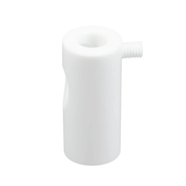 Isolateurs et passe câbles - Déport de Suspension Blanc pour Câble Textile – Fixation Plafond Élégante