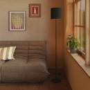 Composants - Abat-jour en tissu Noir – Intérieur Or – Ø22 x H23 cm
