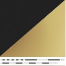Composants - Abat-jour en tissu Noir – Intérieur Or – Ø22 x H23 cm