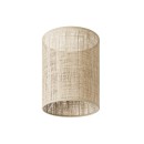 Composants - Abat jour en tissu Raphia naturel Ø.15 x haut.18 cm