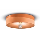 Luminaires - Plafonnier abat-jour Ø40 cm H11 cm en céramique, Corail, forme cylindrique – Culot E27 – Série PI – Ferroluce