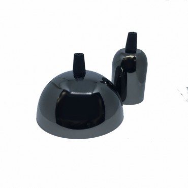Caches douilles - Kit métal noir glossy pour suspension