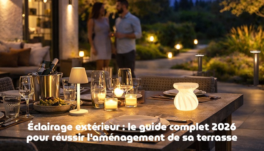 Éclairage extérieur : le guide complet 2026 pour réussir l'aménagement de sa terrasse