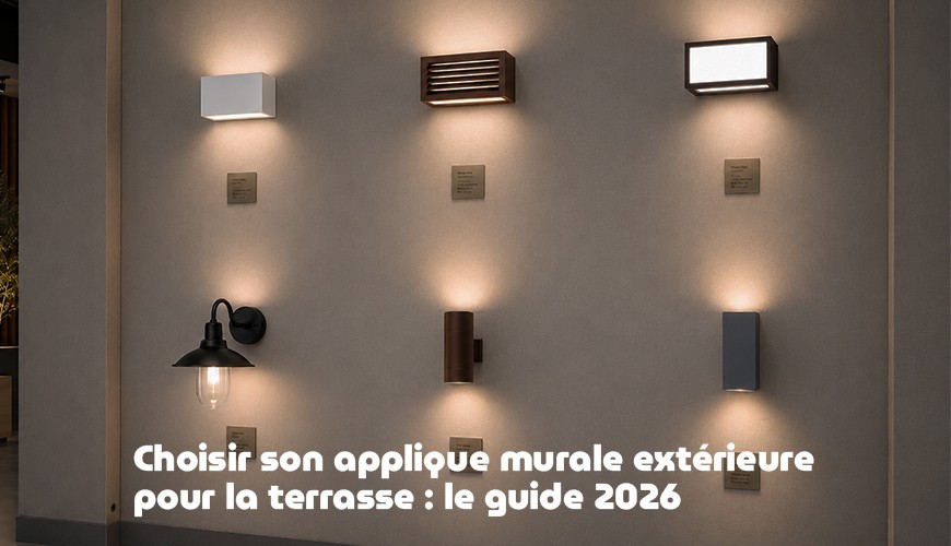 Choisir son applique murale extérieure pour la terrasse : le guide 2026